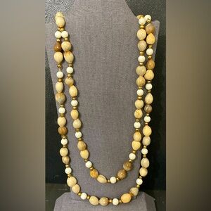 Vintage Koa Hawaiian Beaded Brown Boho necklace